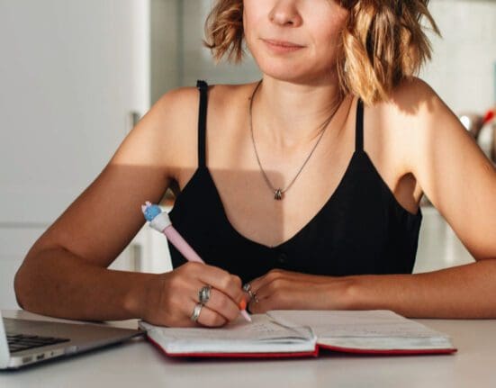 Writer choosing words