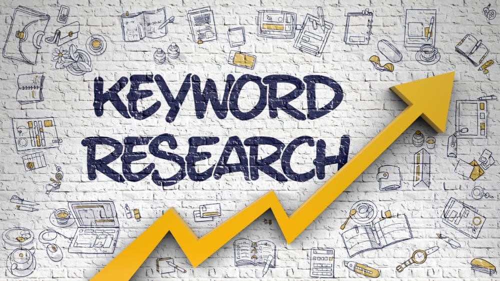 A diagram showing the importance of keyword research