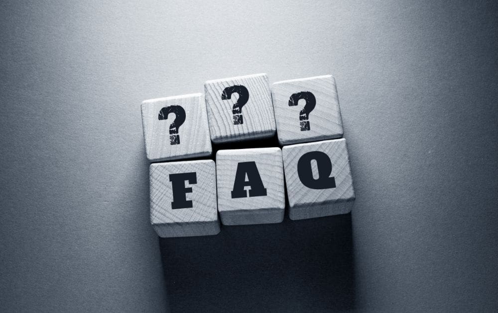 faq section, help and information section to reply to FAQs